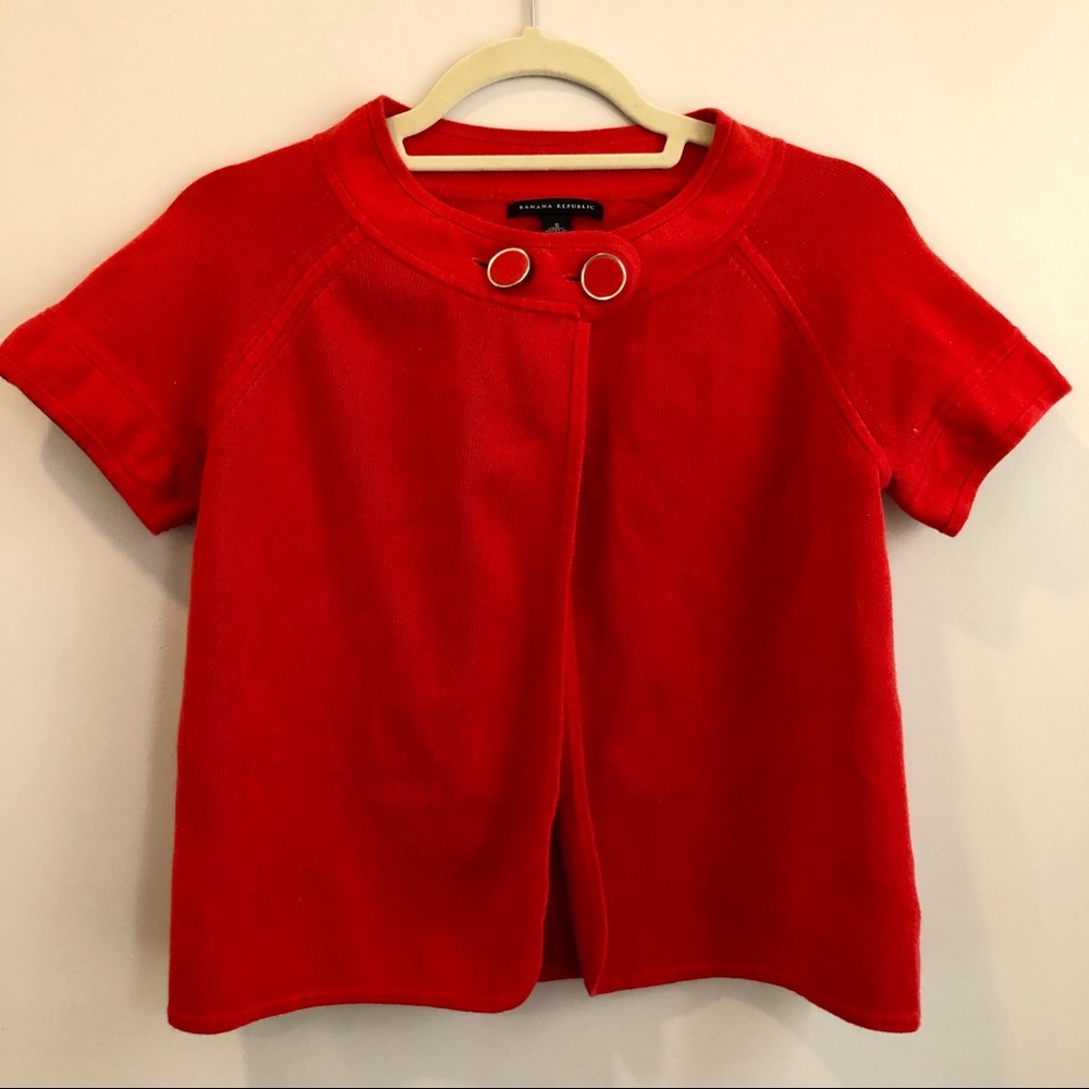 NWOT Banana Republic Open Red Cardigan, Size S